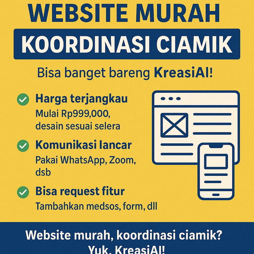 Website Murah, Koordinasi Ciamik? Bisa Banget Bareng Asa Production!