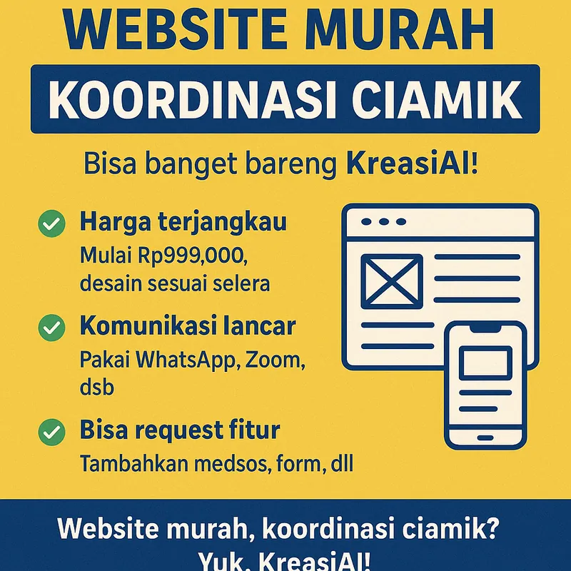 Website Murah, Koordinasi Ciamik? Bisa Banget Bareng Asa Production!