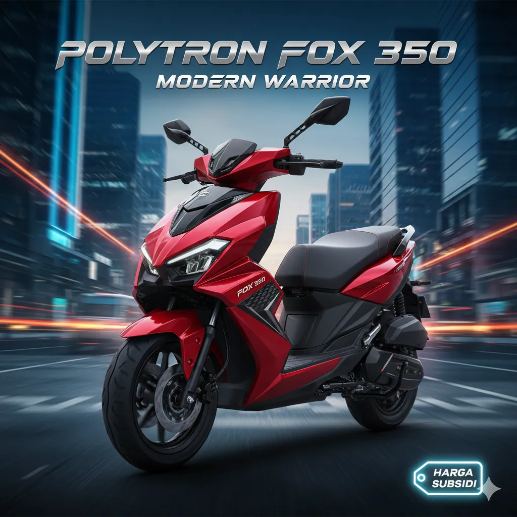 🚀 Polytron Fox 350: Transformasi Desain " Modern Warrior " dan Harga Tetap Subsidi ! Cek Spesifikasi Lengkapnya