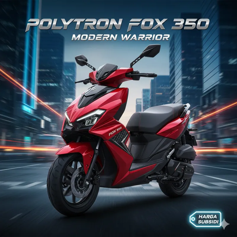 🚀 Polytron Fox 350: Transformasi Desain " Modern Warrior " dan Harga Tetap Subsidi ! Cek Spesifikasi Lengkapnya