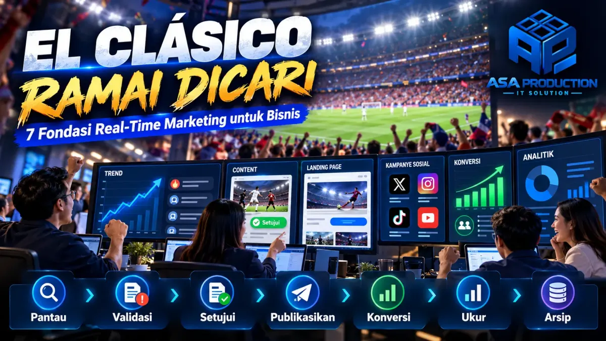 El Clásico Ramai Dicari: 7 Fondasi Real-Time Marketing untuk Bisnis